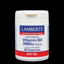 LAMBERTS Vitamin D3 2000iu 60 κάψουλες