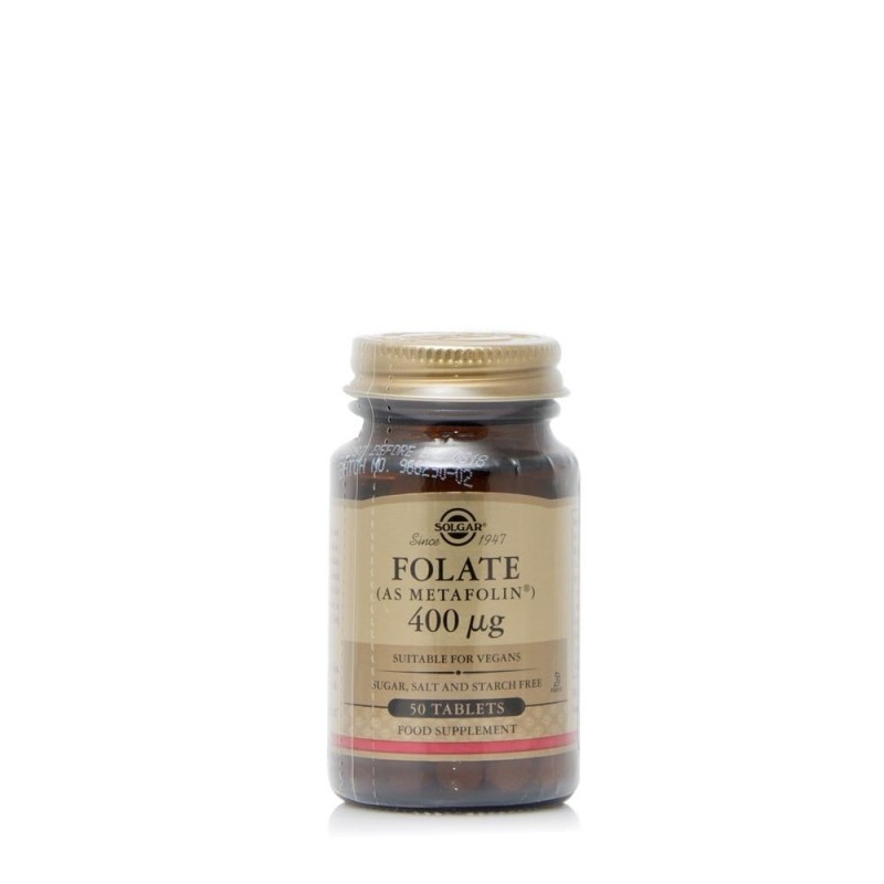 SOLGAR Folate as Metafolin 400mcg 50 ταμπλέτες