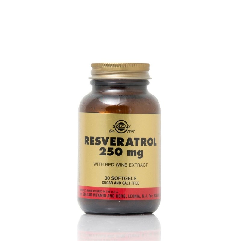 SOLGAR Resveratrol 250mg 30softgels