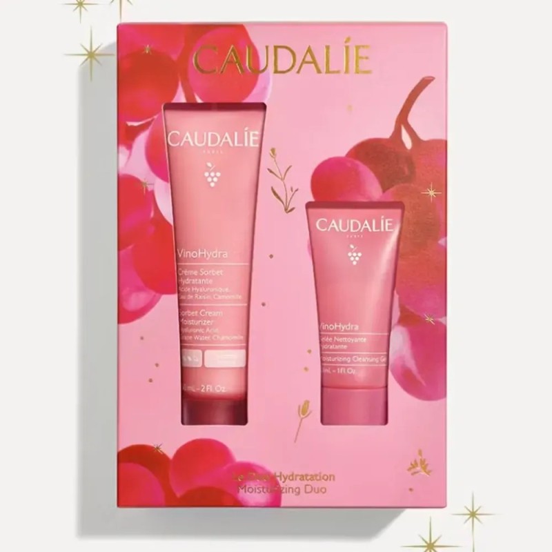 Caudalie Vinohydra Sorbet Cream Moisturizer 60ml & Moisturizing Cleansing Gel 30ml