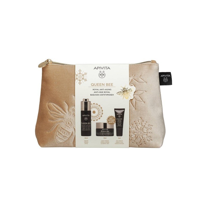 APIVITA PROMO Queen bee Serum 30ml & ΔΩΡΟ Κρέμα ημέρας 15ml & Κρέμα ματιών 5ml & ΝΕΣΕΣΕΡ