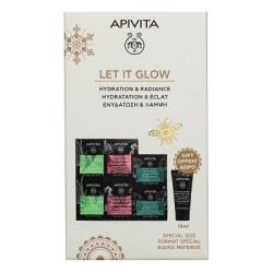APIVITA Promo Let it Glow με 2 Μάσκες προσώπου & 1 Μάσκα ματιών & ΔΩΡΟ Τζελ καθαρισμού 15ml