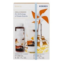 KORRES Set Βανίλια-Κανέλα Κρέμα σώματος 200ml & Αφρόλουτρο 250ml