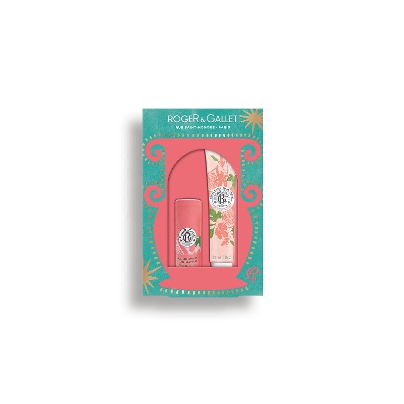 ROGER & GALLET Gift Set Fleur de figuier με Lip Balm Neroli & Κρέμα χεριών 30ml