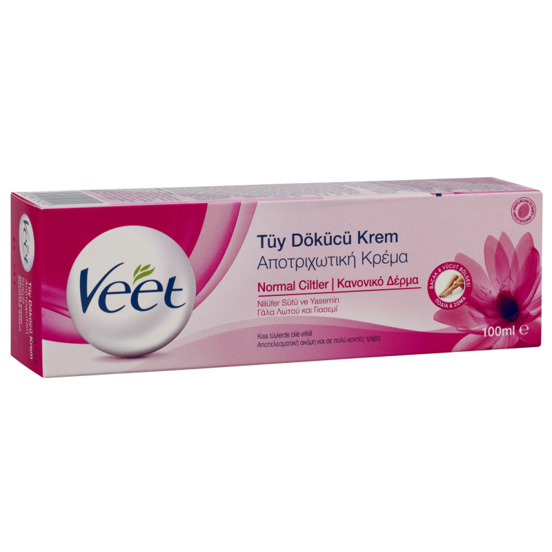 VEET Αποτριχωτική κρέμα με γάλα λωτού & γιασεμί - κανονικό δέρμα 100ml