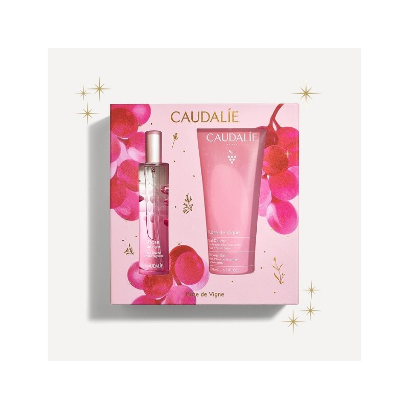 Caudalie Set Rose de Vigne Fresh Fragrance 50ml & Rose de Vigne Shower Gel 200ml