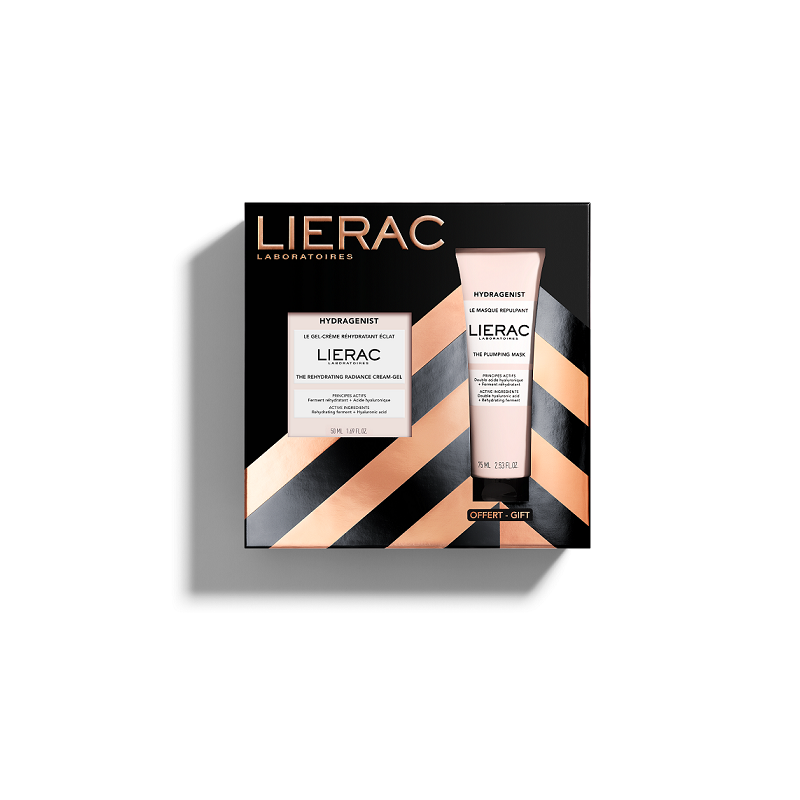 LIERAC Set Hydragenist με Kρέμα-Gel Ενυδάτωσης & Λάμψης 50ml & Δώρο The Plumping Mask Μάσκα Προσώπου 75ml