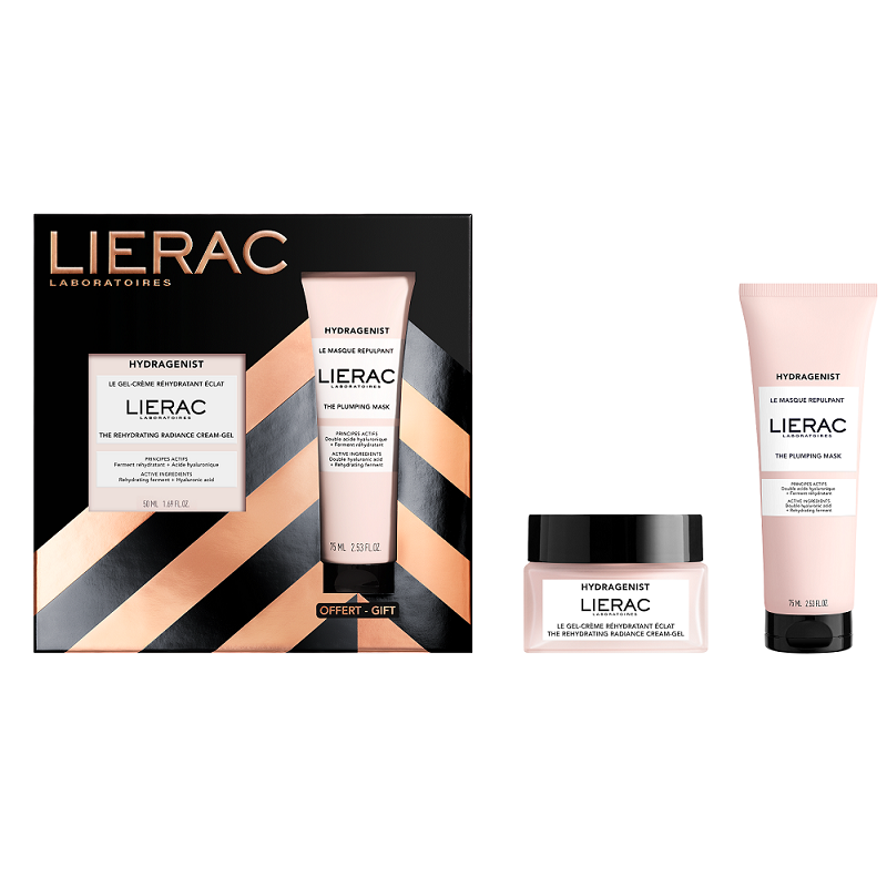 LIERAC Set Hydragenist με Kρέμα-Gel Ενυδάτωσης & Λάμψης 50ml & Δώρο The Plumping Mask Μάσκα Προσώπου 75ml