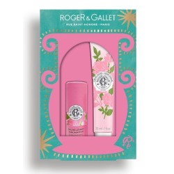 ROGER & GALLET Promo Rose with Lip Balm 3.5g & Hand Cream 30ml