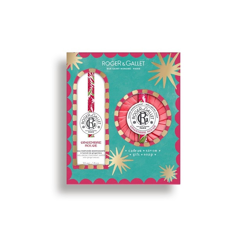 Roger & Gallet Gingembre Rouge Gift Set, Άρωμα 30ml & ΔΩΡΟ Σαπούνι 100gr