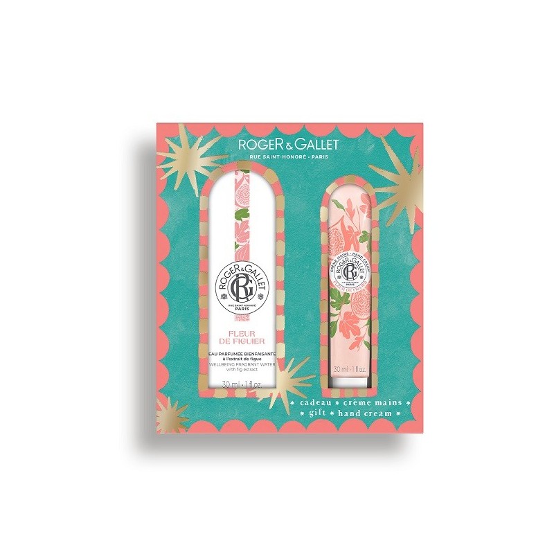 Roger & Gallet Fleur de Figuier Gift Set, Άρωμα 30ml & ΔΩΡΟ Κρέμα Χεριών 30ml