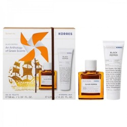 KORRES Set Black Pepper με Ανδρικό Άρωμα 50ml & Aftershave balm 125ml