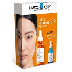 LA ROCHE-POSAY Promo Pure Vitamin C12 Serum Λάμψης 30ml & Δώρο Hyalu B5 Suractivated serum 10ml