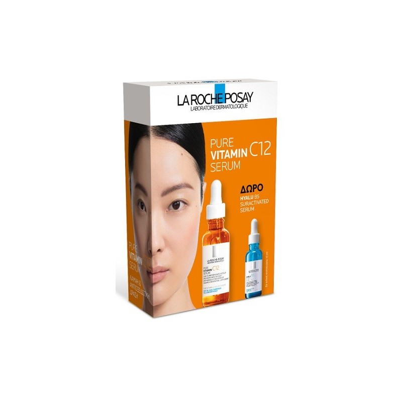 LA ROCHE-POSAY Promo Pure Vitamin C12 Serum Λάμψης 30ml & Δώρο Hyalu B5 Suractivated serum 10ml