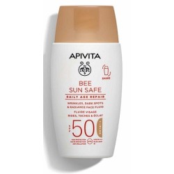 APIVITA Bee sun safe Daily Age repair tinted με χρώμα Spf50 50ml