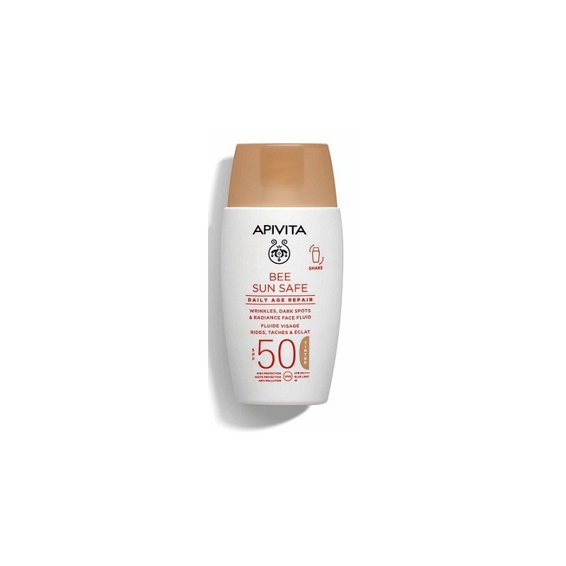 APIVITA Bee sun safe Daily Age repair tinted με χρώμα Spf50 50ml