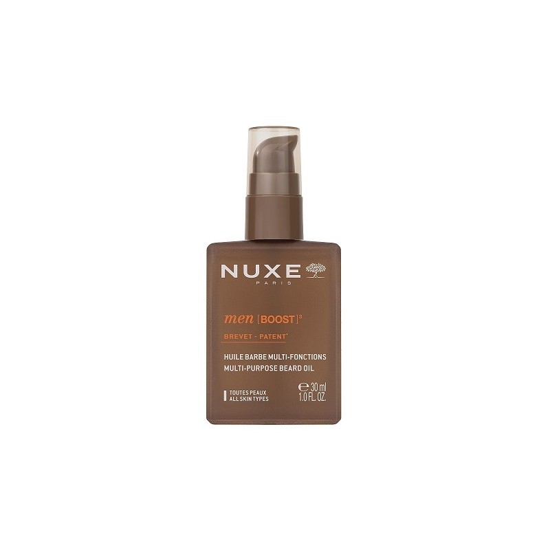 NUXE Men boost beard oil care πολυχρηστικό ξηρό λάδι για τα μούσια & τα γέννια 30ml