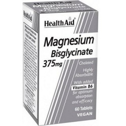 HEALTH AID MAGNESIUM BISGLYCINATE 375MG TABS 60