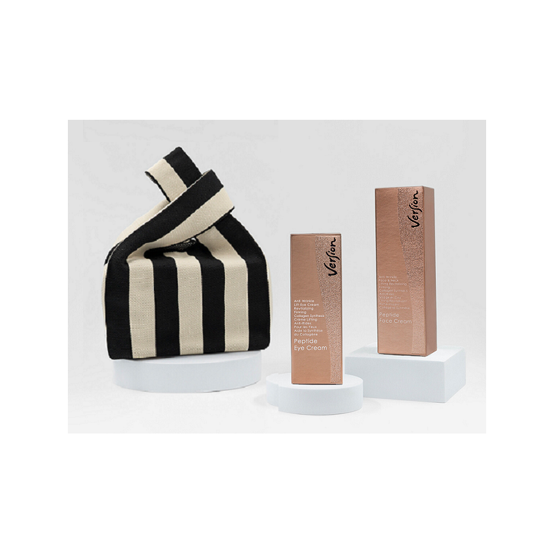 VERSION Promo Peptide eye cream 30ml & Peptide face cream 50ml & ΔΩΡΟ Tote Bag