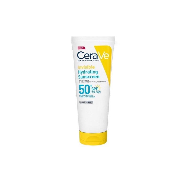 CERAVE INVISIBLE HYDRATING SUNSCREEN FACE & BODY LAIT SPF 50+ 177ML