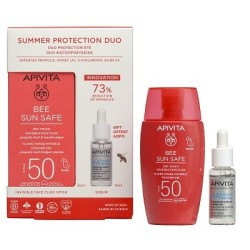 APIVITA Bee sun safe Promo Dry Touch SPF50 50ml & ΔΩΡΟ HA5 Honey Repair Serum 10ml
