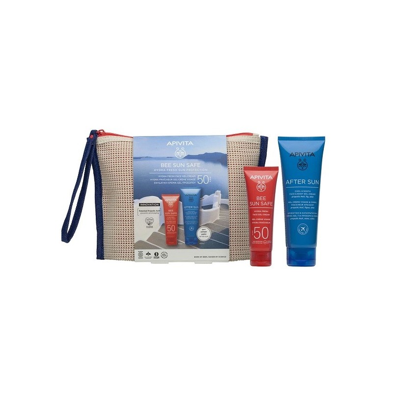 APIVITA BEE SUN SAFE Promo Κρέμα-Gel Προσώπου SPF50 50ml & ΔΩΡΟ After Sun 100ml