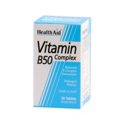 HEALTH AID Vitamin B50 complex 30tabs