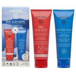 APIVITA Bee sun safe Travel pack με Αντηλιακό προσώπου-σώματος Spf50 100ml & After sun 100ml
