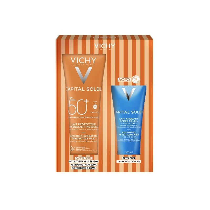 VICHY PROMO CAPITAL SOLEIL FAMILY MILK SPF50 300ML + ΔΩΡΟ SOOTHING AFTER-SUN MILK 100ML