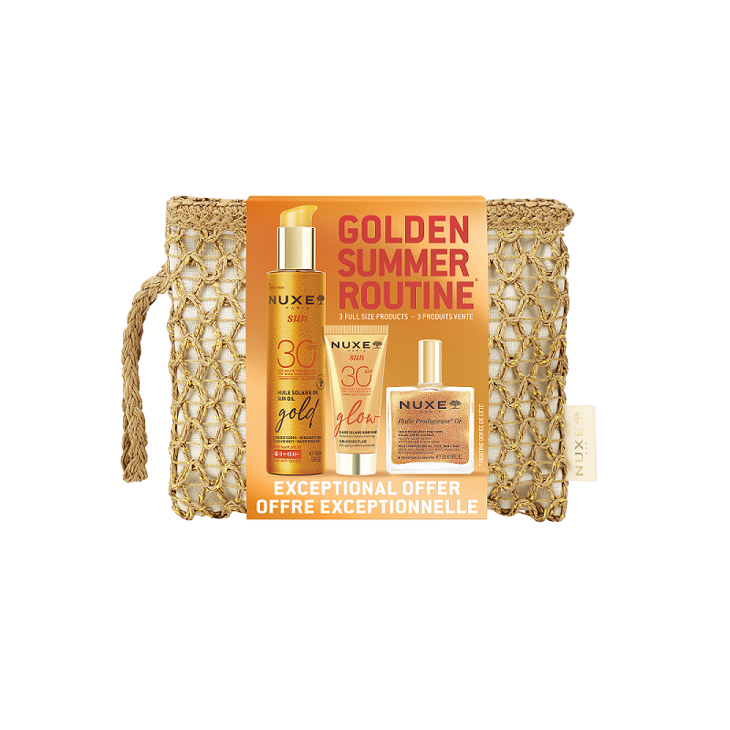PROMO GLOW NUXE SUN ΜΕ : GLOW CREAM SPF30 + SUN OIL GOLD SPF30 + ΔΩΡΟ ΤΣΑΝΤΑΚΙ