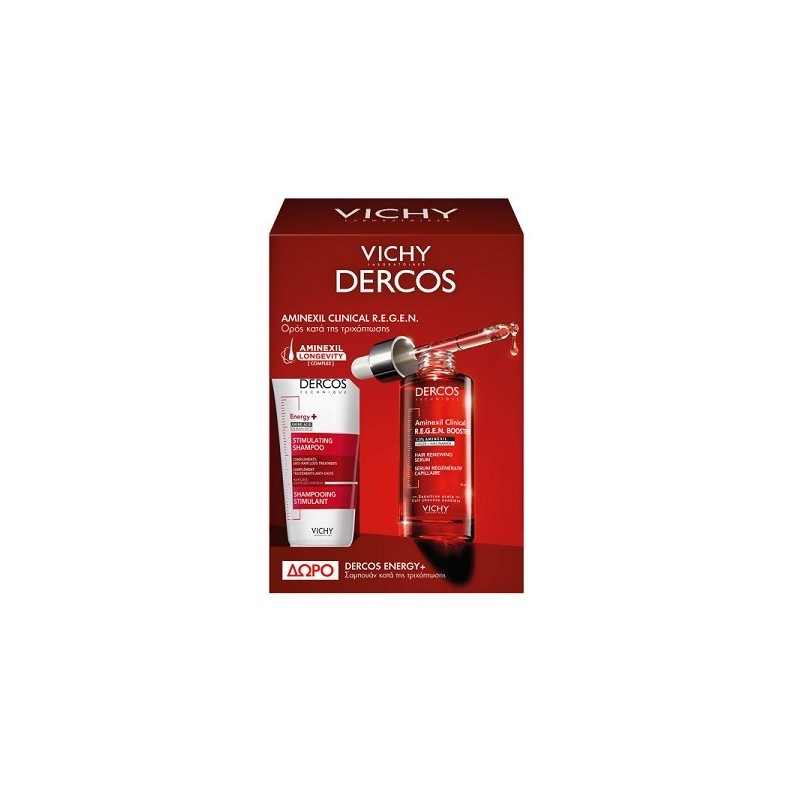 VICHY PROMO BOX DERCOS REGEN Serum 90ml & ΔΩΡΟ Energy+ Shampoo 50ml