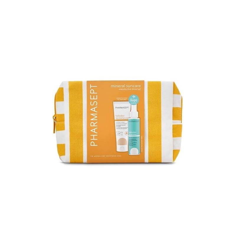 PHARMASEPT HELIODOR Promo Αντηλιακό προσώπου με χρώμα SPF50 50ml & ΔΩΡΟ After sun 100ml