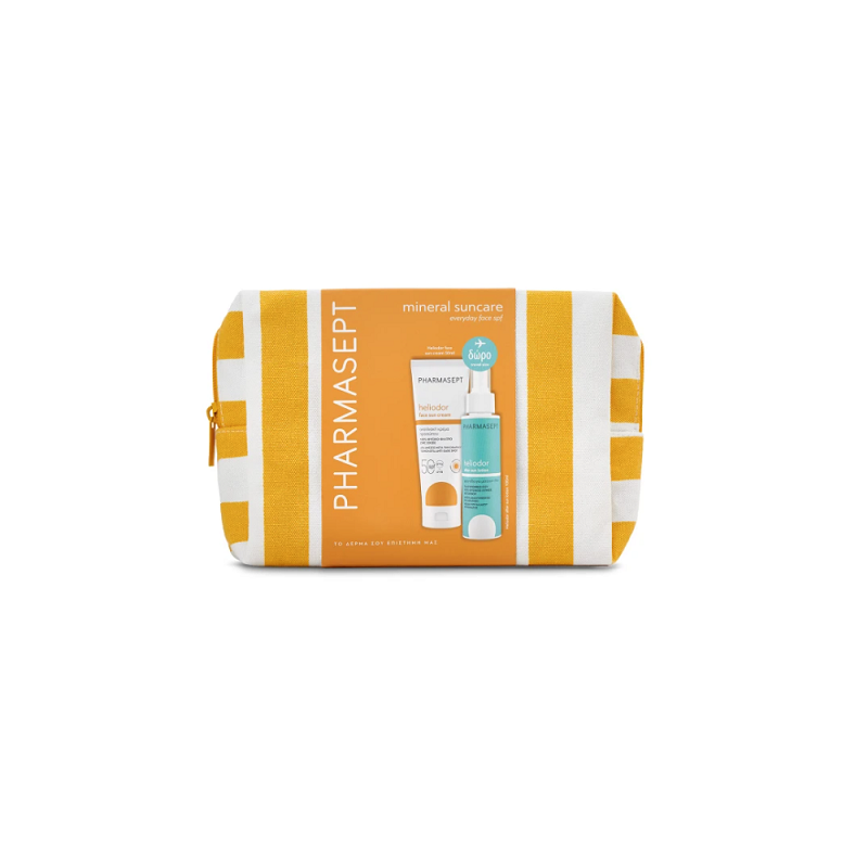 PHARMASEPT Heliodor Promo Αντηλιακή προσώπου Spf50 50ml & ΔΩΡΟ After sun 100ml & Νεσεσέρ