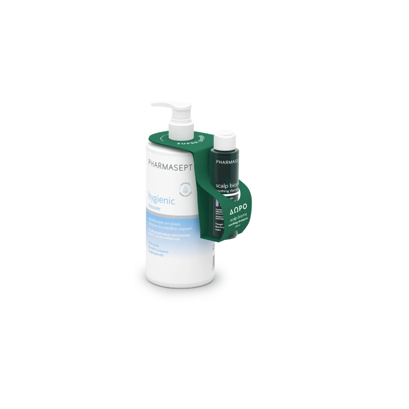 PHARMASEPT Promo Hygienic Shower 1lt & ΔΩΡΟ Scalp biome soothing shampoo 100ml