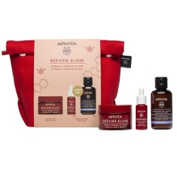 Apivita Promo Beevine Elixir Κρέμα Προσώπου Πλούσιας Υφής κατά των Ρυτίδων 50ml & Δώρο Serum 10ml & Αφρό Καθαρισμού 75ml