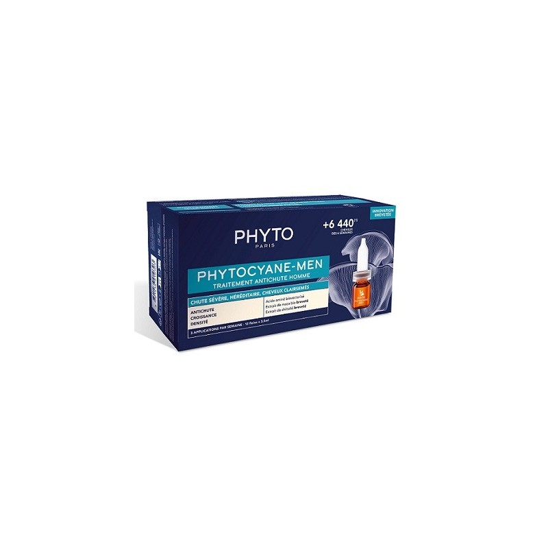 PHYTO PHYTOCYANE MEN Αγωγή Τριχόπτωσης για Άνδρες 12x3.5ml