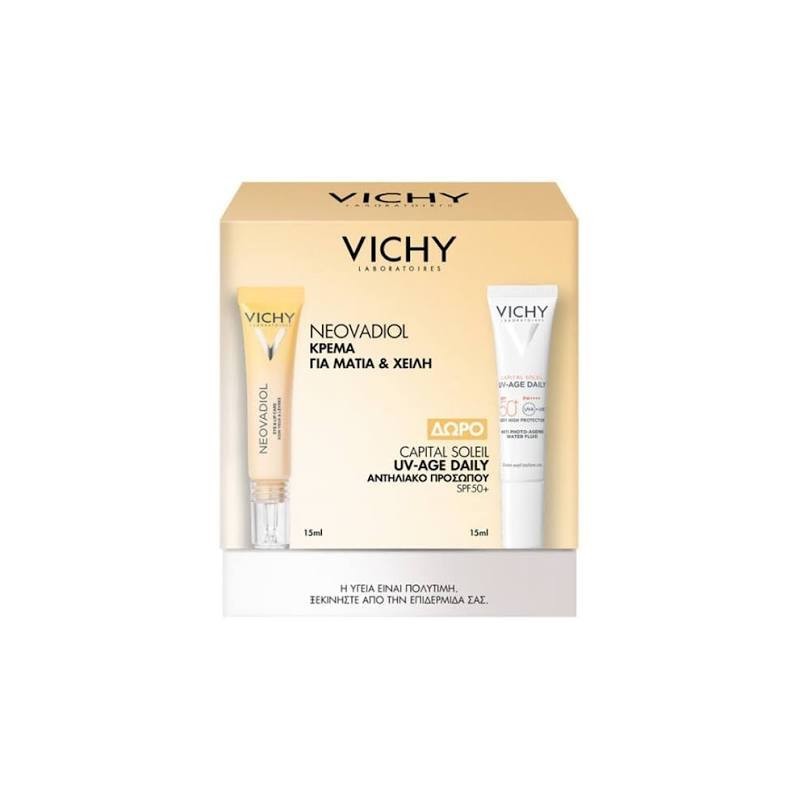 VICHY Neovadiol Κρέμα ματιών 15ml & ΔΩΡΟ UV Age daily Spf50 15ml