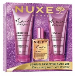 NUXE Set Hair Prodigieux Shampoo 200ml & Shine Conditioner 200ml & Pre-Shampoo 30ml (travel size)