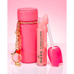 NUXE Kisses & Charms με Very rose Lip plumping serum & Ροζ pouch