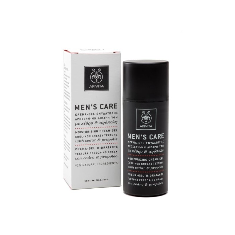 APIVITA Men's care ενυδατική κρέμα-gel 50ml