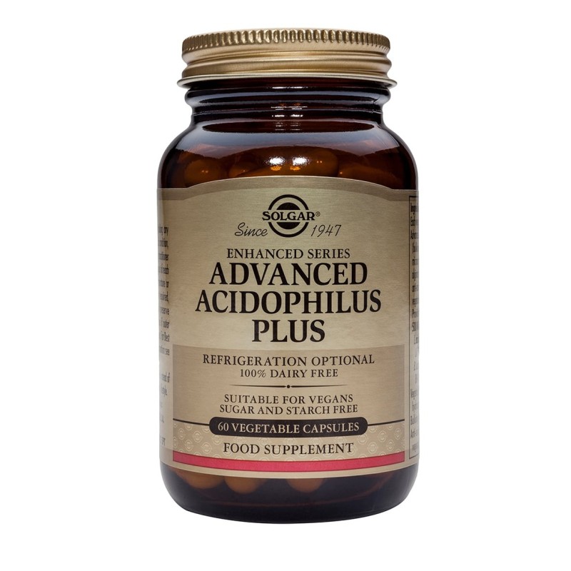 SOLGAR Advanced acidophilus plus 60vegetable capsules