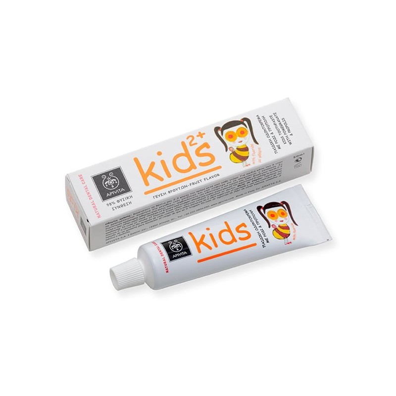 APIVITA Natural dental care kids (2 ) με ρόδι & πρόπολη 50ml