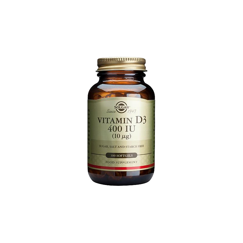 SOLGAR Vitamin D3 400iu 10mg 100softgels