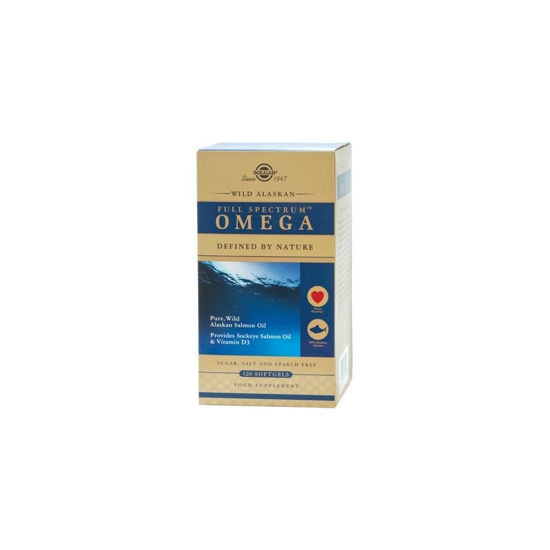 SOLGAR Wild alaskan full spectrum omega 120softgels