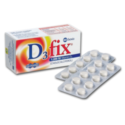 D3 FIX 1200IU Vitamin D3 60tabs