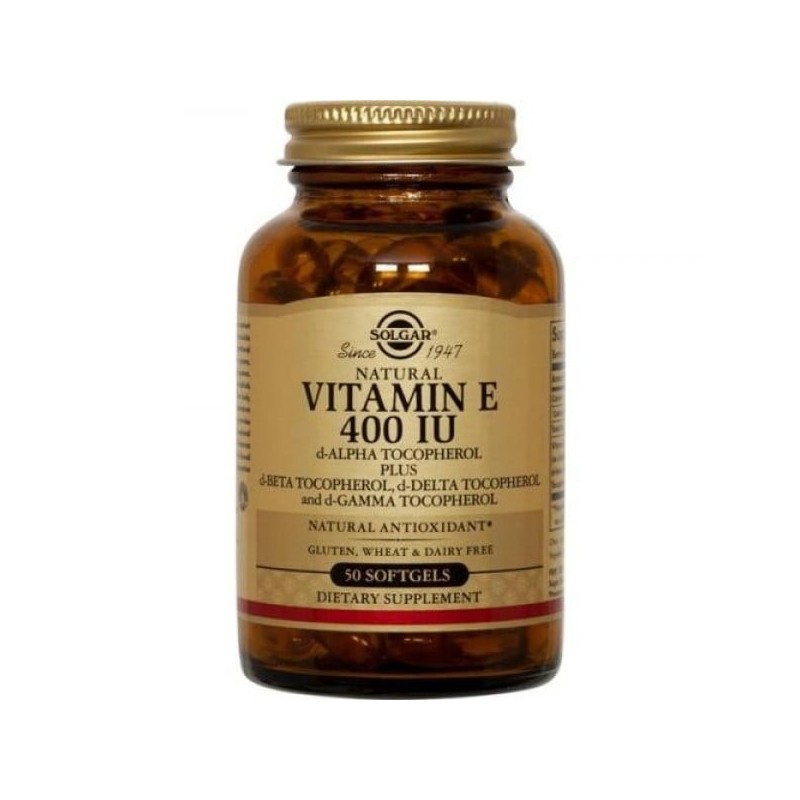 SOLGAR Vitamin E 400iu 268mg 50softgels