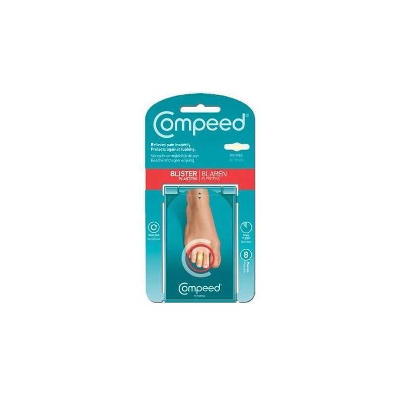 COMPEED Επιθέματα για φουσκάλες στα δάχτυλα των ποδιών μικρά 8τμχ