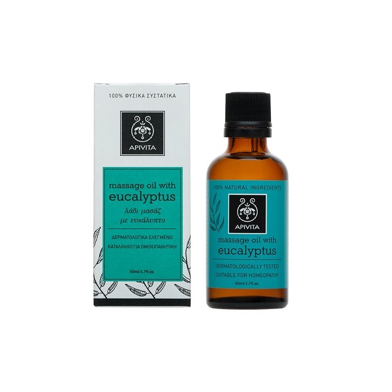 APIVITA Massage oil with eucalyptus 50ml