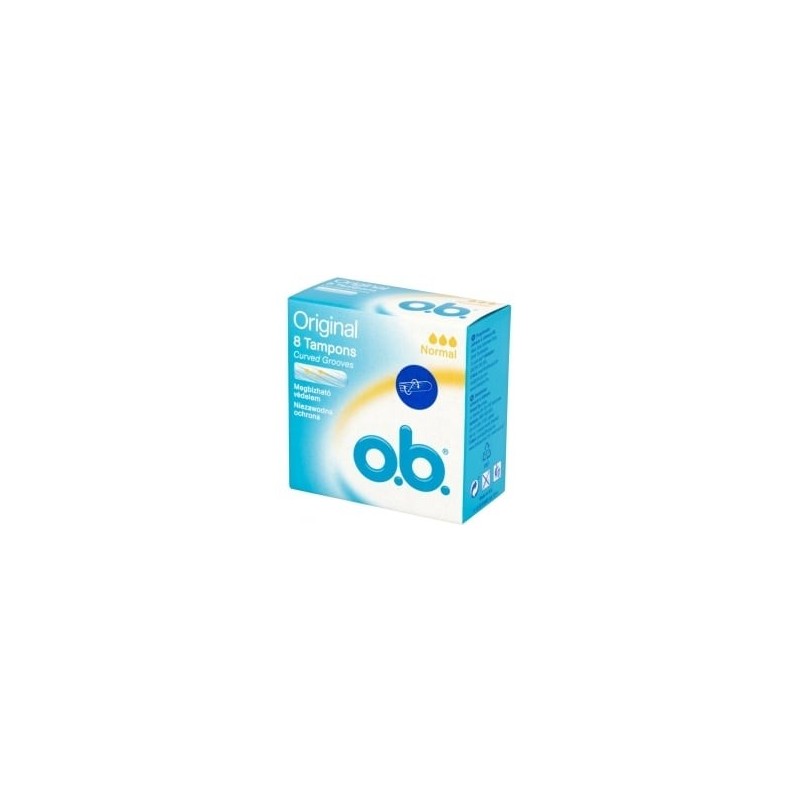 O.B Normal original για μέτρια έως μεγάλη ροή 8tampons