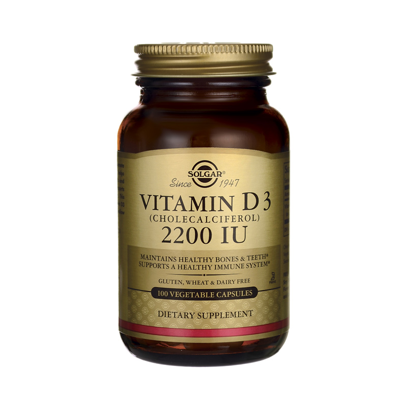 SOLGAR Vitamin D3 2200iu 100vegetable capsoules